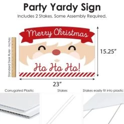 Big Dot of Happiness Jolly Santa Claus - Christmas Party Yard Sign Lawn Decorations - Merry Christmas Ho Ho Ho Party Yardy Sign 11 Big Dot of Happiness Jolly Santa Claus - Christmas Party Yard Sign Lawn Decorations - Merry Christmas Ho Ho Ho Party Yardy Sign -Outdoor Christmas Decorations Sales GUEST 4c31bc93 dd87 4cfa a6ac 3fa067d3d586