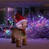Sunnydaze Decor Sunnydaze 3.5' Self-Inflatable Santa's Cheerful Reindeer Outdoor Winter Holiday Lawn Decoration with LED Lights -Outdoor Christmas Decorations Sales GUEST 4ccf7ac5 822d 46f7 bc3e 98c1bb1c1a31