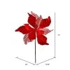 Vickerman 12" Velvet Poinsettia Mesh Aritificial Christmas Spray -Outdoor Christmas Decorations Sales GUEST 4d8ac8fa 89cd 46ea 86a7 ee75b38092b4