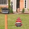 Big Dot of Happiness Christmas Gnomes - Outdoor Lawn Sign - Holiday Party Yard Sign - 1 Piece