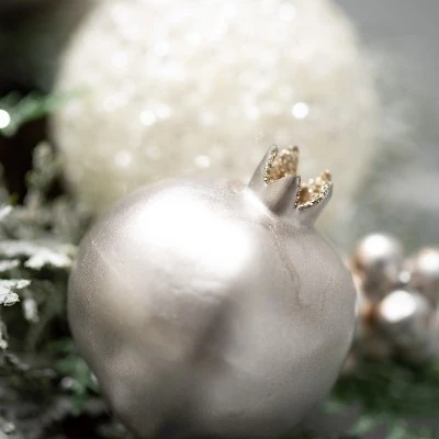 Sullivans Artificial Winter Pine Orb Multicolor 8"H 3 Sullivans Artificial Winter Pine Orb Multicolor 8"H