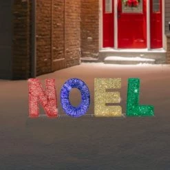 Northlight 46" Multi-Color LED Lighted 'Noel' Outdoor Christmas Decoration