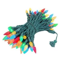 Novelty Lights Inc Novelty Lights C6 LED Christmas String Lights 100 Strawberry Bulbs (Green Wire, 50 Feet) -Outdoor Christmas Decorations Sales GUEST 552e0e23 6a30 4ab7 9a88 6c3c8fc96d72