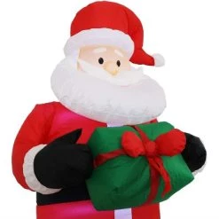 Sunnydaze Decor Sunnydaze 6 Foot Self Inflatable Blow Up Santa Claus with Gift Outdoor Holiday Christmas Lawn Decoration with LED Lights -Outdoor Christmas Decorations Sales GUEST 5a41c93f 40ad 4862 9d0c e9e7f5ed46de