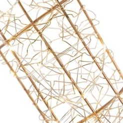 Northlight 16" LED Twinkle Lighted Gold Metal Wire Joy Sign Outdoor Christmas Decoration