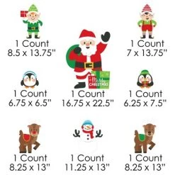 Big Dot of Happiness Very Merry Christmas - Yard Sign and Outdoor Lawn Decorations - Holiday Santa Claus Party Yard Signs - Set of 8 -Outdoor Christmas Decorations Sales GUEST 5a6f188f 7c6e 458a 8c59 14bfd6f89196