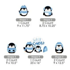 Big Dot of Happiness Winter Penguins - Yard Sign and Outdoor Lawn Decorations - Holiday and Christmas Party Yard Signs - Set of 8 -Outdoor Christmas Decorations Sales GUEST 5e14078c da34 41a0 ac8c a7befbc195c4