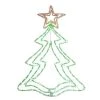 J. Hofert Co. J. Hofert Co 25” LED Green and Orange Rope Light Christmas Tree Window Decoration
