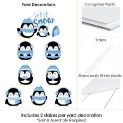 Big Dot of Happiness Winter Penguins - Yard Sign and Outdoor Lawn Decorations - Holiday and Christmas Party Yard Signs - Set of 8 -Outdoor Christmas Decorations Sales GUEST 5ff3b9c6 3bc9 4a82 9fe5 adb7af7c5b72