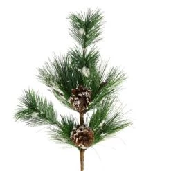 Northlight 24" Frosted Long Pine Needle and Pine Cone Artificial Christmas Spray