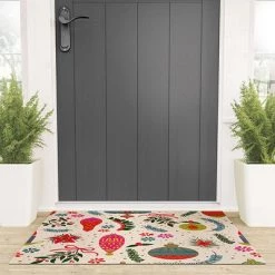 Deny Designs Emanuela Carratoni Christmas Vintage Decorations Welcome Mat -Society6