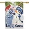 Northlight Let It Snow Snowman and Cardinal Outdoor House Flag 28" x 40" -Outdoor Christmas Decorations Sales GUEST 61e01696 b0e5 41bc bd83 f6707b604ca6