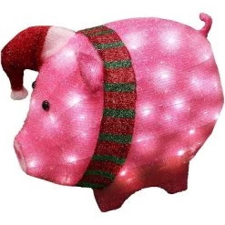 Joiedomi 21in Cotton Pig LED Yard Light -Outdoor Christmas Decorations Sales GUEST 62016928 dc27 4dac a761 daa76fa88809