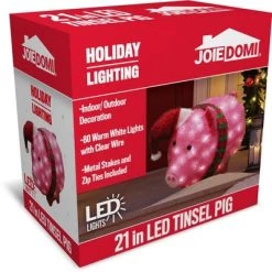 Joiedomi 21in Cotton Pig LED Yard Light -Outdoor Christmas Decorations Sales GUEST 64870e41 d317 48f0 917a a3e850f90433
