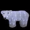 Northlight 13.5" White Lighted Commercial Grade Acrylic Baby Polar Bear Christmas Decoration