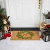 Northlight Natural Coir "Joy" Wreath Christmas Doormat 18" x 30"