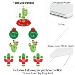 Big Dot of Happiness Merry Cactus - Yard Sign and Outdoor Lawn Decorations - Christmas Cactus Party Yard Signs - Set of 8 -Outdoor Christmas Decorations Sales GUEST 6cecca0c f1b3 4b8f a4fb 0384f1c0262e