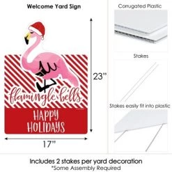 Big Dot of Happiness Flamingle Bells - Party Decorations - Tropical Flamingo Christmas Welcome Yard Sign 14 Big Dot of Happiness Flamingle Bells - Party Decorations - Tropical Flamingo Christmas Welcome Yard Sign -Outdoor Christmas Decorations Sales GUEST 6f5c0097 5ee5 449c 8c89 444cd0fd557d