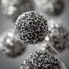 28.5"H Sullivans Glittered Ball Spray; Black -Outdoor Christmas Decorations Sales GUEST 704477bd 0f83 41f7 b487 0b08b3d19a51