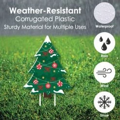 Big Dot of Happiness Snowy Christmas Trees - Yard Sign and Outdoor Lawn Decorations - Classic Holiday Party Yard Signs - Set of 8 -Outdoor Christmas Decorations Sales GUEST 71542e8c cada 4daf aa59 cbd2b7d75c9d