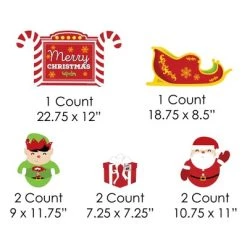 Big Dot of Happiness Jolly Santa Claus - Merry Christmas Yard Sign and Outdoor Lawn Decorations - Christmas Yard Signs - Set of 8 -Outdoor Christmas Decorations Sales GUEST 71c2e955 7c6e 4a5b a0f7 042a15cd9b9c