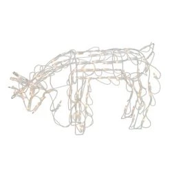 Northlight 25" Lighted White Feeding Reindeer Outdoor Christmas Yard Decoration -Outdoor Christmas Decorations Sales GUEST 72594bdd 7ef5 46a1 9d51 ba9328e27aed
