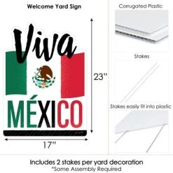 Big Dot of Happiness Viva Mexico - Party Decorations - Mexican Independence Day Party Welcome Yard Sign -Outdoor Christmas Decorations Sales GUEST 72826093 279e 4ea6 b20a a9d9918b30a5