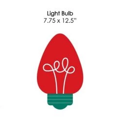 Big Dot of Happiness Christmas Light Bulbs - Lawn Decorations - Outdoor Holiday Party Yard Decorations - 10 Piece -Outdoor Christmas Decorations Sales GUEST 74322d2d 44f8 42ec bfdb 9187893cf3af