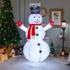 Costway 6 FT Lighted Artificial Christmas Snowman Pre-Lit Pop-up Xmas Snowman -Outdoor Christmas Decorations Sales GUEST 74a07663 8dce 4857 97f9 128db81acf63