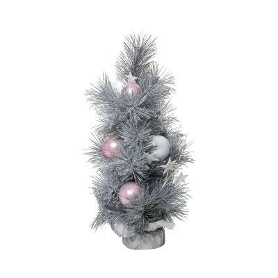 Transpac Artificial 18 in. Multicolored Christmas Whimsical Winter Tree 3 Transpac Artificial 18 in. Multicolored Christmas Whimsical Winter Tree