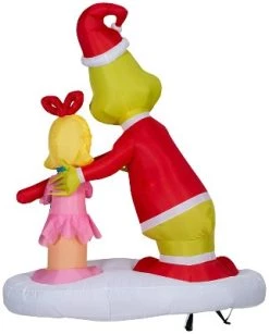 The Grinch Grinch Airblown Inflatable Passing Out Candy Canes to Cindy Lou Scene Dr. Seuss, 5.5 ft Tall -Outdoor Christmas Decorations Sales GUEST 76e384ee 7d66 47da a690 af09d3dac594