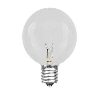 Novelty Lights Inc Novelty Lights Clear G40 Globe Hanging Outdoor String Light Replacement Bulbs E12 Candelabra Base 5 watt 3 Novelty Lights Inc Novelty Lights Clear G40 Globe Hanging Outdoor String Light Replacement Bulbs E12 Candelabra Base 5 watt