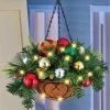 Collections Etc. Collections Etc Lighted Ornament Hanging Basket Arrangement with Hook 12 X 12 X 17 2 Collections Etc. Collections Etc Lighted Ornament Hanging Basket Arrangement with Hook 12 X 12 X 17 -Outdoor Christmas Decorations Sales GUEST 789bf0f5 26a4 4065 853f b5b2ac70caca