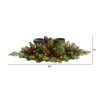 Nearly Natural 24-in Flocked Artificial Christmas Double Candelabrum with 35 Multicolored Lights and Pine Cones -Outdoor Christmas Decorations Sales GUEST 78b3029f f292 48a3 b5ae 4f2056e69d74