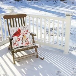 C&F Home 18" x 18" Cardinal Pair Indoor / Outdoor Christmas Throw Pillow