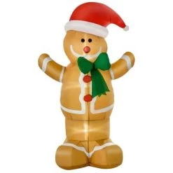 HOMCOM Christmas Inflatable Gingerbread Man, Outdoor Blow-Up Yard Decoration with LED Lights Display 17 HOMCOM Christmas Inflatable Gingerbread Man, Outdoor Blow-Up Yard Decoration with LED Lights Display -Outdoor Christmas Decorations Sales GUEST 7bebd3d4 5c4e 4202 8c2a f5a6c5b7e3c0