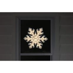 Northlight 20" Lighted Snowflake Christmas Window Silhouette Decoration