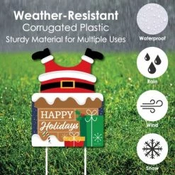 Big Dot of Happiness Santa Claus Stuck in Chimney - Party Decorations - Funny Christmas Welcome Yard Sign -Outdoor Christmas Decorations Sales GUEST 7e86edc5 18c3 41d6 9016 782558d467d5