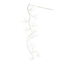 Kurt S. Adler Kurt Adler 6-Foot White Bark Garland with Warm White Fairy Lights