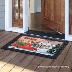 Home for Christmas Doormat Pickup Truck Indoor Outdoor 30" x 18" Briarwood Lane -Outdoor Christmas Decorations Sales GUEST 801e144b 2ea8 4ff6 b37e b9d7aea5b7d6