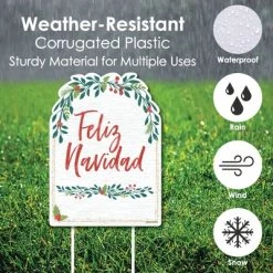 Big Dot of Happiness Feliz Navidad - Party Decorations - Holiday and Spanish Christmas Party Welcome Yard Sign -Outdoor Christmas Decorations Sales GUEST 80390f44 a7d0 448a 9245 c01924bb6c31