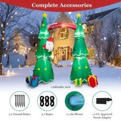 Tangkula 10 FT Inflatable Christmas Tree Archway with Santa Claus Reindeer Gift Boxes Indoor & Outdoor Christmas Decoration 18 Tangkula 10 FT Inflatable Christmas Tree Archway with Santa Claus Reindeer Gift Boxes Indoor & Outdoor Christmas Decoration -Outdoor Christmas Decorations Sales GUEST 80a50581 1cbb 4e83 a927 6d3802fe7303