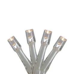 Brite Star 15 Count Battery Operated LED Christmas Warm White Wide Angle Micro Lights - 71 ft Silver Wire
