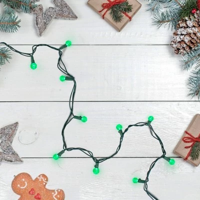 Northlight 50 Count Green LED G12 Berry Mini Christmas Lights - 15 ft White Wire 3 Northlight 50 Count Green LED G12 Berry Mini Christmas Lights - 15 ft White Wire