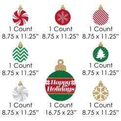 Big Dot of Happiness Ornaments - Yard Sign and Outdoor Lawn Decorations - Holiday and Christmas Party Yard Signs - Set of 8 -Outdoor Christmas Decorations Sales GUEST 8273cda2 2c36 4753 ad03 203b0d2df6ea