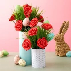 Juvale 100 Pack Red Foam Roses, 3 Inch Stemless Artificial Flowers for Crafts, Wall Decorations, Wedding Receptions, Faux Bouquets, Spring Decor -Outdoor Christmas Decorations Sales GUEST 830fa563 9c2c 428b b494 8f01140ec4d3