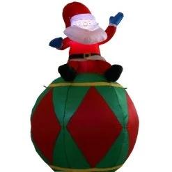 Sunnydaze Decor Sunnydaze 6 Foot Self Inflatable Blow Up Santa Claus Sitting on Ball Outdoor Holiday Christmas Lawn Decoration with LED Lights 11 Sunnydaze Decor Sunnydaze 6 Foot Self Inflatable Blow Up Santa Claus Sitting on Ball Outdoor Holiday Christmas Lawn Decoration with LED Lights -Outdoor Christmas Decorations Sales GUEST 844ab8e9 88dd 42b6 b370 e211acaa00d5