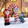 A Holiday Company 6ft Tall Santa's Doggy Dare, 6 ft Tall, Multi