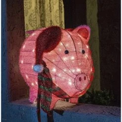 Joiedomi 21in Cotton Pig LED Yard Light -Outdoor Christmas Decorations Sales GUEST 8546ba04 4076 416c b3e9 b83de6fa8b2c