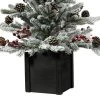 Haute Decor Haute Décor 36" Unlit Flocked Stockhorn Artificial Christmas Tree with Black Wood Pot -Outdoor Christmas Decorations Sales GUEST 863791d4 1c57 46c9 bb03 fbe01fceab81